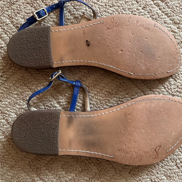 Sam Edelman Gigi majorelle blue patent vegan leather size 8.5 lovingly worn - Picture 2 of 3